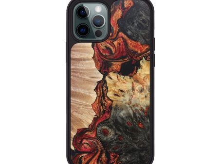 iPhone 12 Pro Wood+Resin Phone Case - Emilee (Mosaic, 681616) Hot on Sale