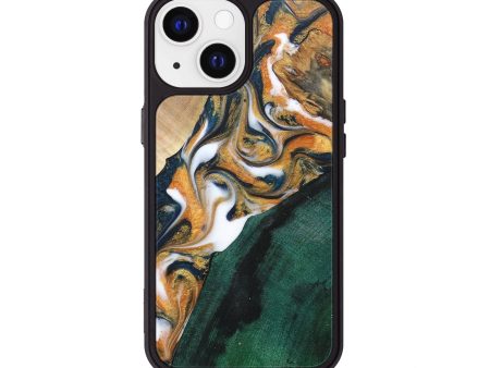 iPhone 13 Wood+Resin Phone Case - Annabella (Mosaic, 681644) Online Hot Sale