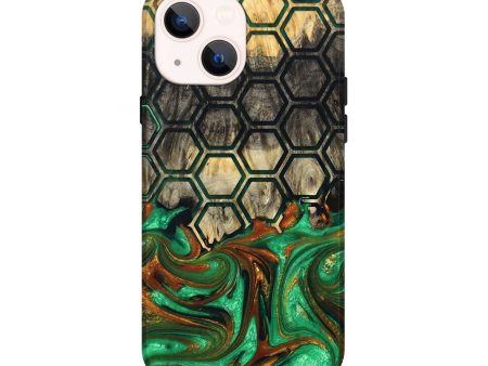 iPhone 14 Wood+Resin Live Edge Phone Case - Jerome (Pattern, 681238) Cheap