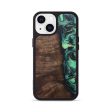 iPhone 13 Wood+Resin Phone Case - Jocelyn (Green, 681559) Online now