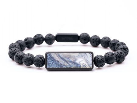 Lava Bead ResinArt Bracelet - Camila (Blue, 679881) Discount