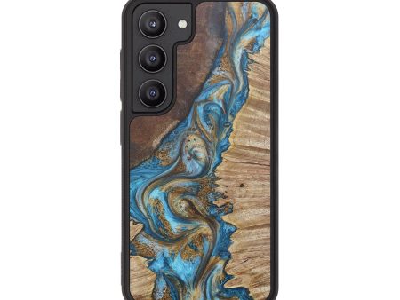 Galaxy S23 Wood+Resin Phone Case - Genevieve (Mosaic, 680769) For Discount