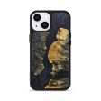 iPhone 13 Wood+Resin Phone Case - Wade (Pure Black, 679457) on Sale