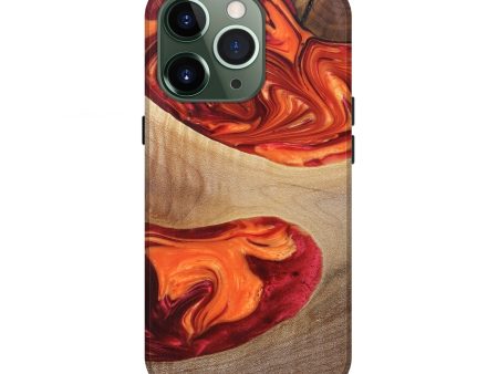 iPhone 13 Pro Wood+Resin Live Edge Phone Case - Kody (Red, 682565) Sale