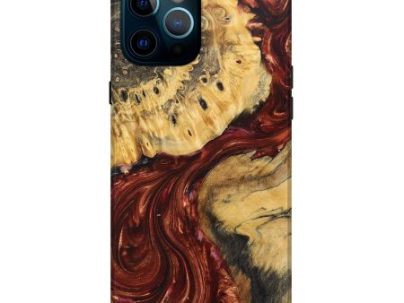 iPhone 12 Pro Max Wood+Resin Live Edge Phone Case - Kody (Red, 680853) Supply