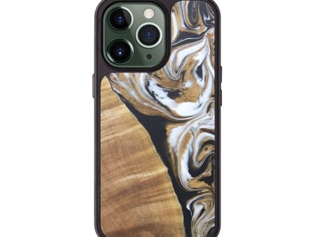 iPhone 13 Pro Wood+Resin Phone Case - Kerri (Blue, 677933) Cheap