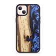 iPhone 14 Plus Wood+Resin Phone Case - Muhammad (Blue, 680745) For Cheap