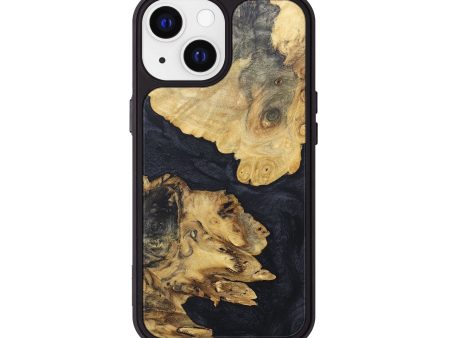 iPhone 13 Wood+Resin Phone Case - Tucker (Pure Black, 679448) Online Hot Sale