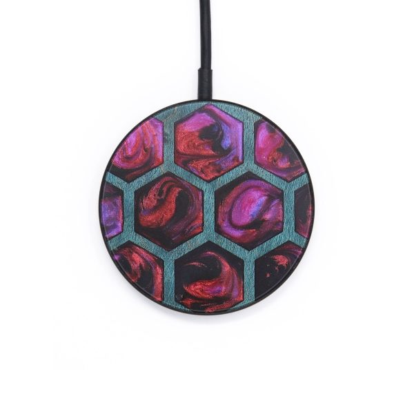 Circle Wood+Resin Wireless Charger - Archie (Pattern, 679029) on Sale