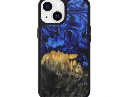 iPhone 13 Wood+Resin Phone Case - Aria (Blue, 679476) Supply