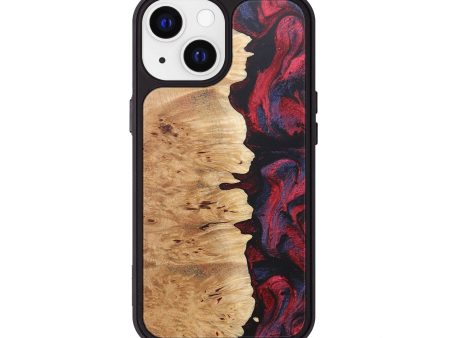 iPhone 13 Wood+Resin Phone Case - Ernest (Red, 681482) Fashion