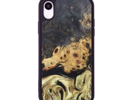 iPhone Xr Wood+Resin Phone Case - Oscar (Black & White, 681233) on Sale