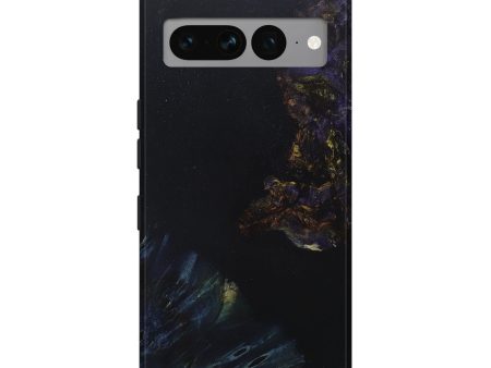 Pixel 7 Pro Wood+Resin Live Edge Phone Case - Calvin (Pure Black, 678225) Cheap