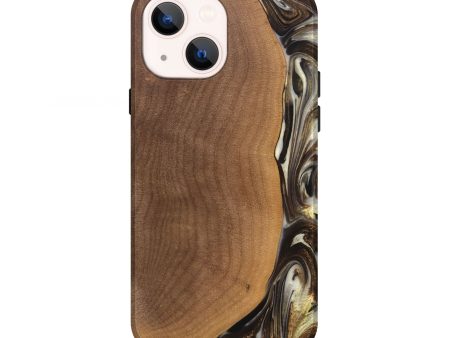 iPhone 13 Wood+Resin Live Edge Phone Case - Jan (Black & White, 680952) Online now