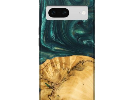 Pixel 7 Wood+Resin Live Edge Phone Case - Alta (Green, 682018) Online now