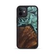 iPhone 12 Wood+Resin Phone Case - Caitlin (Green, 679215) Hot on Sale