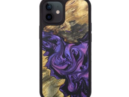 iPhone 12 Wood+Resin Phone Case - Alfred (Purple, 677956) For Discount