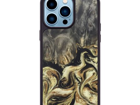 iPhone 14 Pro Max Wood+Resin Phone Case - Diana (Black & White, 681231) Fashion