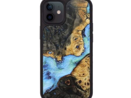 iPhone 12 Wood+Resin Phone Case - Camron (Cosmos, 680515) Cheap