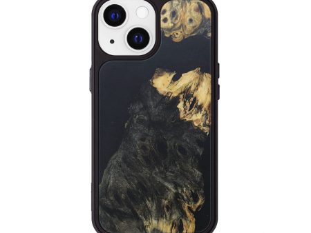 iPhone 13 Wood+Resin Phone Case - Juan (Pure Black, 679290) Online Sale