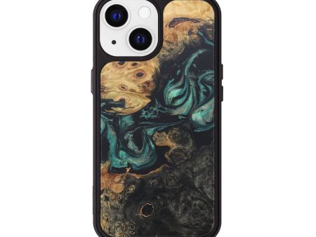 iPhone 13 Wood+Resin Phone Case - Aitana (Green, 680652) For Discount