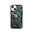 iPhone 13 mini Wood+Resin Phone Case - Isabelle (Green, 680658) For Cheap