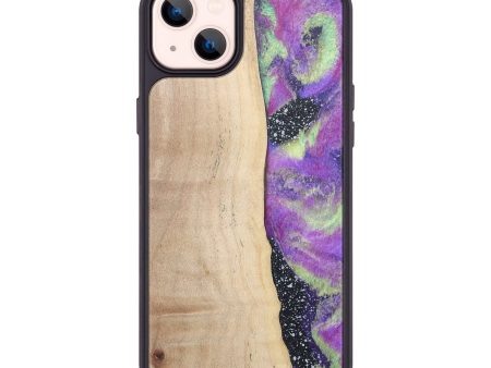 iPhone 14 Plus Wood+Resin Phone Case - Kenzie (Cosmos, 677804) Online Sale