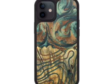 iPhone 12 Wood+Resin Phone Case - Deanna (Pattern, 679273) Cheap