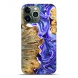 iPhone 13 Pro Max Wood+Resin Live Edge Phone Case - Sergio (Purple, 680932) Fashion