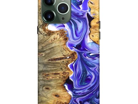 iPhone 13 Pro Max Wood+Resin Live Edge Phone Case - Sergio (Purple, 680932) Fashion