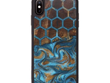 iPhone Xs Max Wood+Resin Phone Case - Daxton (Pattern, 678448) For Cheap