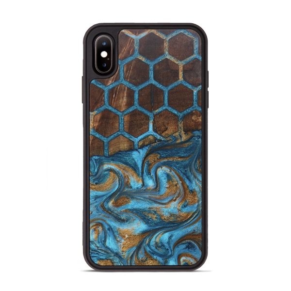 iPhone Xs Max Wood+Resin Phone Case - Daxton (Pattern, 678448) For Cheap