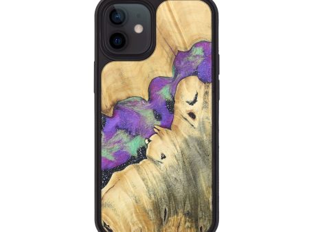 iPhone 12 Wood+Resin Phone Case - Ariyah (Cosmos, 677801) For Sale