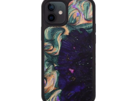 iPhone 12 Wood+Resin Phone Case - Ayden (Green, 681104) Cheap