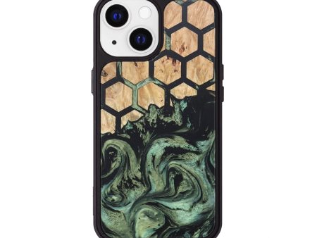 iPhone 13 Wood+Resin Phone Case - Angie (Pattern, 681098) For Discount