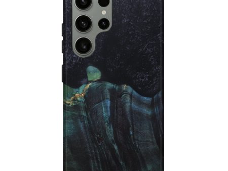 Galaxy S23 Ultra Wood+Resin Live Edge Phone Case - Bret (Pure Black, 680528) Online Sale