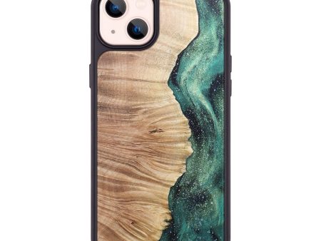 iPhone 14 Plus Wood+Resin Phone Case - Claudia (Cosmos, 679506) For Discount