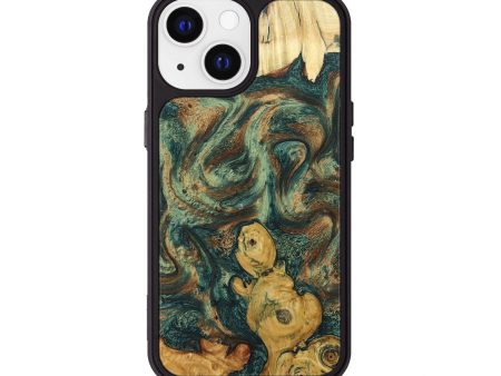 iPhone 13 Wood+Resin Phone Case - Kali (Mosaic, 680265) For Sale