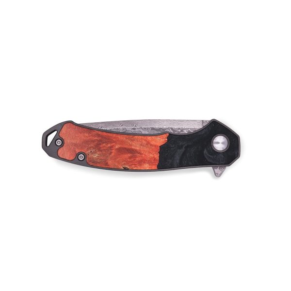 EDC Wood+Resin Pocket Knife - Sherri (Pure Black, 679724) Hot on Sale