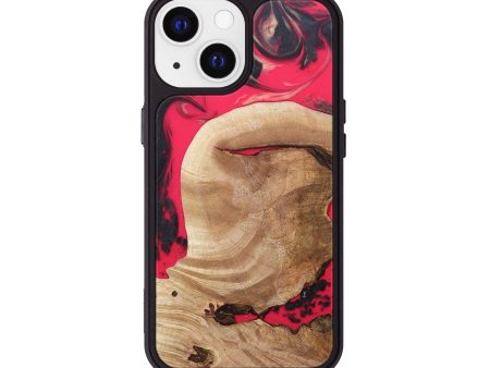 iPhone 13 Wood+Resin Phone Case - Harlow (Red, 677389) Online now