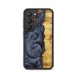 Galaxy S23 Wood+Resin Phone Case - Dennis (Pure Black, 677842) Supply