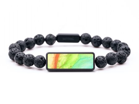 Lava Bead ResinArt Bracelet - Virginia (Watercolor, 679697) For Sale