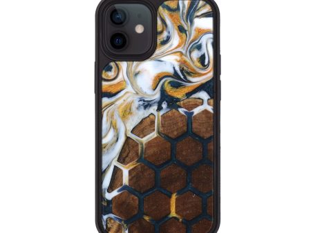 iPhone 12 Wood+Resin Phone Case - Camila (Pattern, 680316) Online Sale