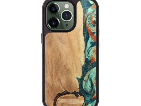 iPhone 13 Pro Wood+Resin Phone Case - Lennon (Green, 678501) Discount