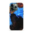 iPhone 13 Pro Wood+Resin Live Edge Phone Case - Brody (Blue, 682027) on Sale