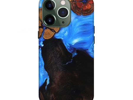 iPhone 13 Pro Wood+Resin Live Edge Phone Case - Brody (Blue, 682027) on Sale