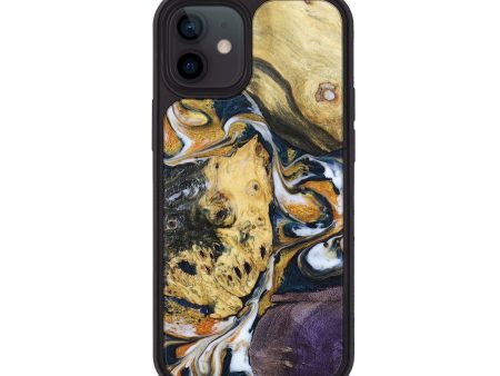 iPhone 12 Wood+Resin Phone Case - Emmett (Mosaic, 680255) on Sale