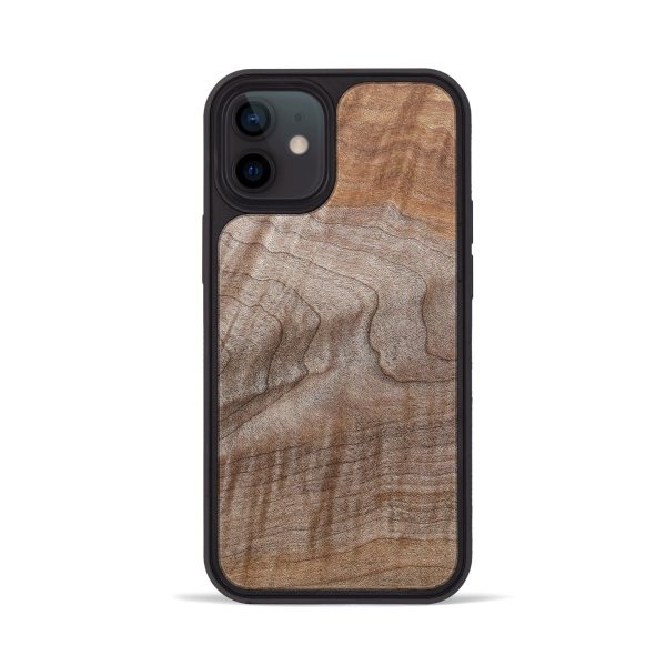 iPhone 12 Wood+Resin Phone Case - Jenny (Wood Burl, 678702) Cheap