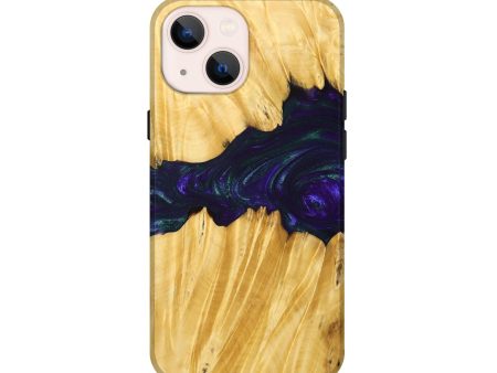 iPhone 13 mini Wood+Resin Live Edge Phone Case - Jaslene (Purple, 680833) Online Sale