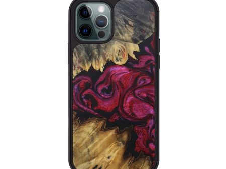 iPhone 12 Pro Wood+Resin Phone Case - Morgan (Red, 679490) Discount